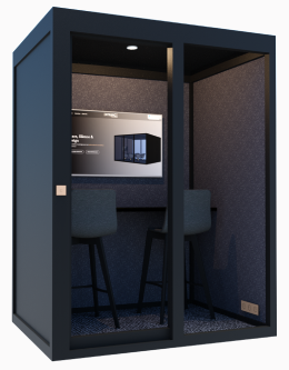 Mercurius: Compacte 3-Persoons Vergaderbox voor Privéwerkruimte