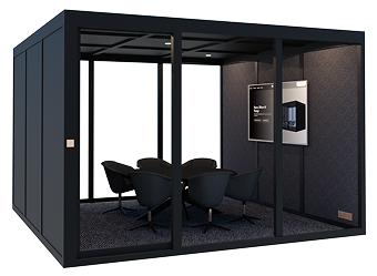 Neptune: Spacious 8-Person Meeting Pod for Collaborative Workspaces